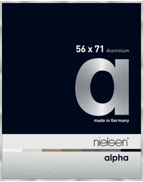 Cadre photo aluminium Nielsen Alpha 56x71 cm argent&eacute;
