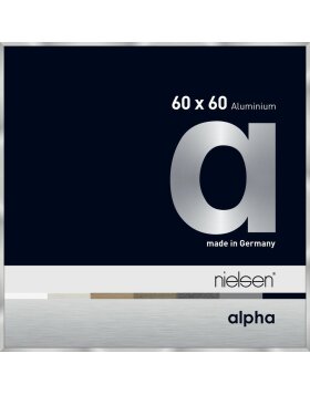Cadre photo aluminium Nielsen Alpha 60x60 cm argenté