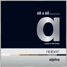 Nielsen Aluminium Bilderrahmen Alpha 60x60 cm silber matt