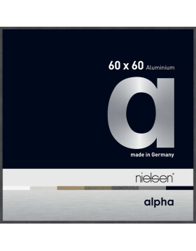 Cornice Nielsen in alluminio Alpha 60x60 cm grigio