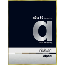Nielsen Aluminium Bilderrahmen Alpha 60x80 cm brushed gold