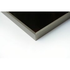 Cornice Nielsen in alluminio Alpha 60x80 cm in acciaio inox spazzolato