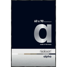 Nielsen Aluminium Bilderrahmen Alpha 60x90 cm eloxal schwarz glanz