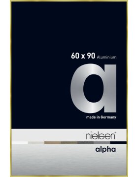 Nielsen Aluminium fotolijst Alpha 60x90 cm geborsteld goud