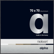 Nielsen Aluminium Bilderrahmen Alpha 70x70 cm grau
