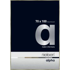 Nielsen Aluminium Bilderrahmen Alpha 70x100 cm brushed edelstahl