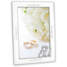 Francesca wedding picture frame 50 years silver 10x15 cm