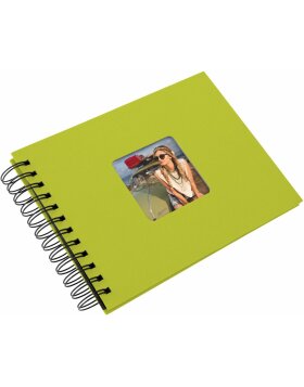 Goldbuch Álbum espiral Living verde 24x17 cm 50 páginas negras
