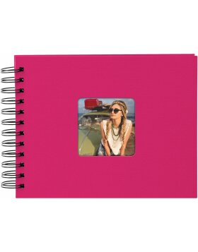 Goldbuch Spiralalbum Living pink 24x17 cm 50 schwarze Seiten