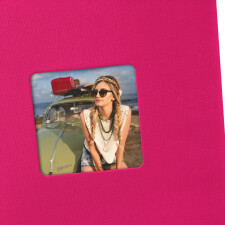 Goldbuch Spiralalbum Living 36x32 cm pink 50 schwarze Seiten