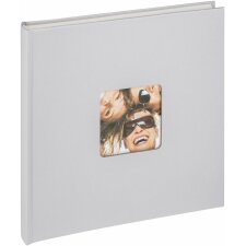 Walther Álbum de fotos Fun gris claro 26x25 cm 40 páginas blancas