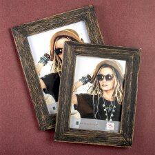 Lou wooden photo frame 15x20 cm black