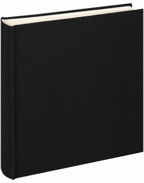 Walther Jumbo-Fotoalbum Cloth 30x30 cm schwarz 100 weiße Seiten