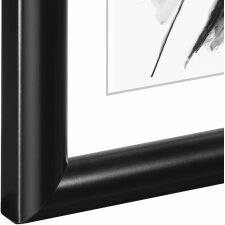 Plastic frame Sofia 10x15 cm black