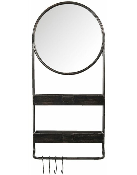 Mirror with shelf 38x12x89 cm Clayre &amp; Eef 52S194