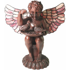 Lampada da tavolo Tiffany angel 33x21x33 cm E14-max 2x25W LumiLamp 5LL-6049