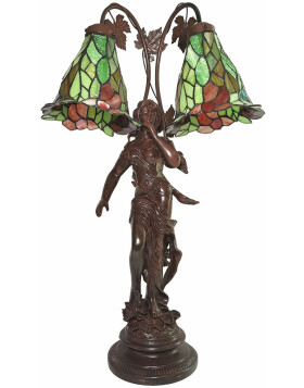Lampe de table Tiffany Femme 50x28x84 cm E27-max 2x60W LumiLamp 5LL-6062