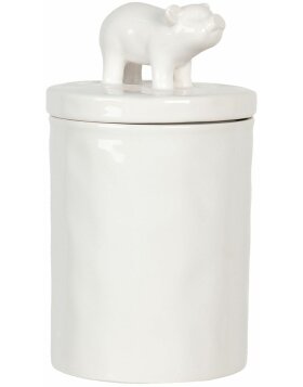 Storage jar with lid pig &Oslash; 11x19 cm Clayre &amp;...