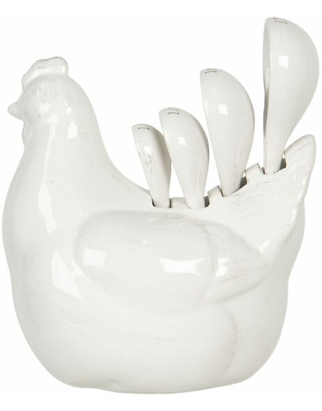 Spoon holder chicken with spoons 15x10x17 cm Clayre &amp; Eef 6CE1139