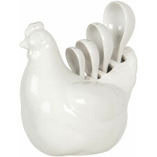 Spoon holder chicken with spoons 15x10x17 cm Clayre & Eef 6CE1139