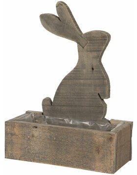 Wooden chest rabbit 30x13x39 cm Clayre & Eef 6H1861