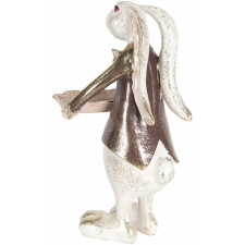 Decoration rabbit 15x12x30 cm Clayre & Eef 6PR2519