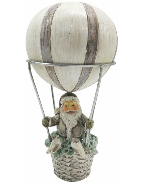 Dekoration Weihnachtsmann in Hei&szlig;luftballon &Oslash; 8x17 cm Clayre &amp; Eef 6PR2787