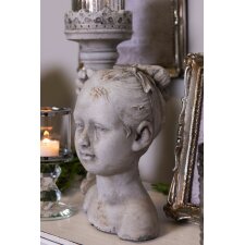 Statue head child 16x14x20 cm Clayre & Eef 6TE0286