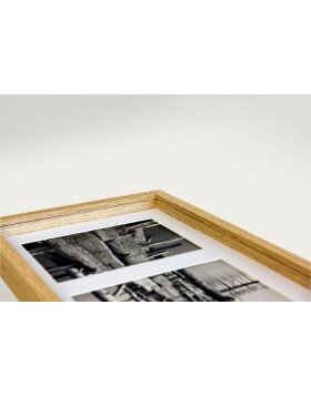 Nielsen Accent houten fotolijst Aura 13x18 cm eiken met passepartout 10x15 cm