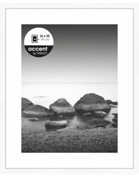 Accent houten fotolijst Aura 24x30 cm wit