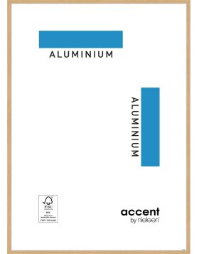 Accent Aluminium Bilderrahmen Duo eiche