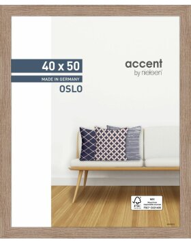 Accent wooden frame Oslo 40x50 cm oak