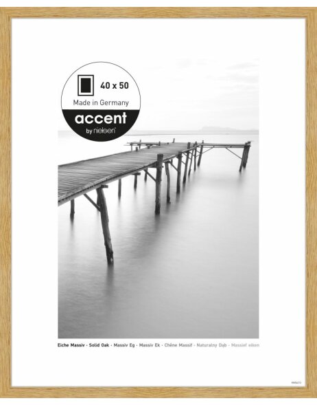 Nielsen Accent Massiv-Holzrahmen Scandic 40x50 cm eiche
