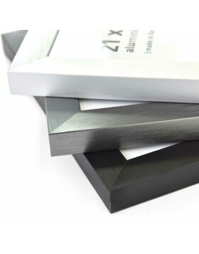 Accent aluminium picture frame Star 40x50 cm structure silver matt