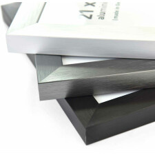 Accent aluminium picture frame Star 50x70 cm structure black matt