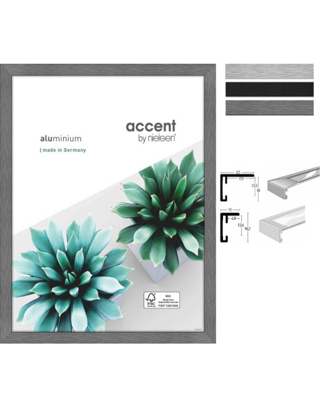 Nielsen Accent Aluminium Bilderrahmen Star 13x18 cm bis 70x100 cm
