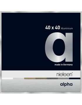 Nielsen Aluminium Bilderrahmen Alpha TCSC 40x40 cm silber