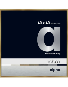 Nielsen Aluminium Bilderrahmen Alpha TCSC 40x40 cm brushed amber