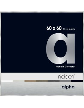 Nielsen Aluminium Bilderrahmen Alpha TCSC 60x60 cm silber
