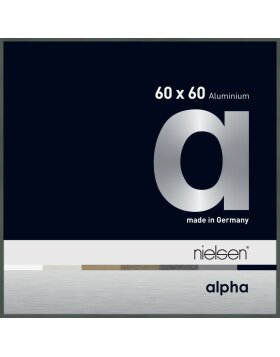 Nielsen Aluminium Bilderrahmen Alpha TCSC 60x60 cm platin