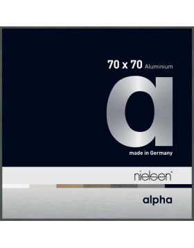Nielsen Aluminium Bilderrahmen Alpha TCSC 70x70 cm platin