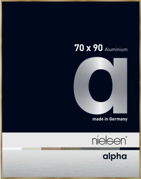 Nielsen Aluminium Bilderrahmen Alpha TCSC 70x90 cm brushed amber