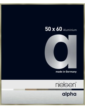 Nielsen aluminium picture frame Alpha TCSC 50x60 cm brushed stainless steel