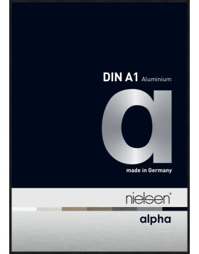 Nielsen Aluminium Bilderrahmen Alpha TCSC 60x84 cm eloxal schwarz matt