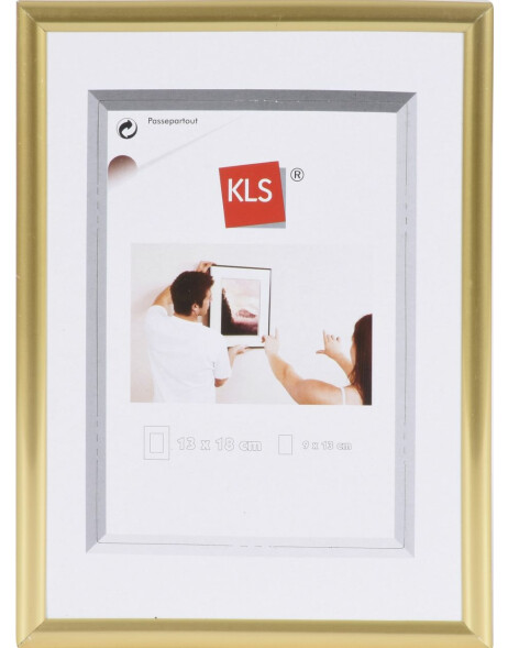 KLS Kunststoffrahmen Serie 40 gold 18x24 cm