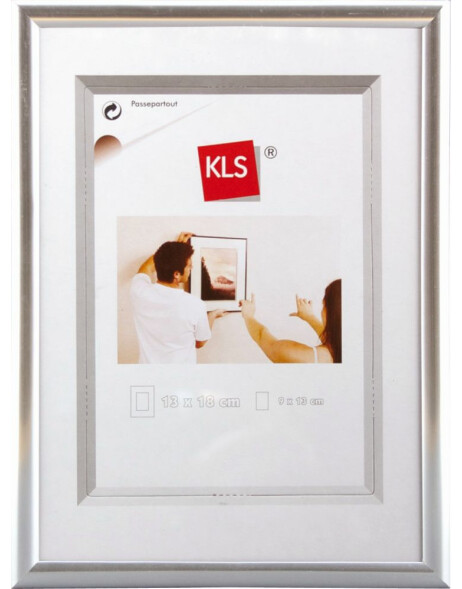 KLS plastic frame series 40 silver 10x15 cm