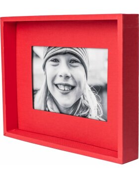 Passepartout picture frame 13x18 cm red