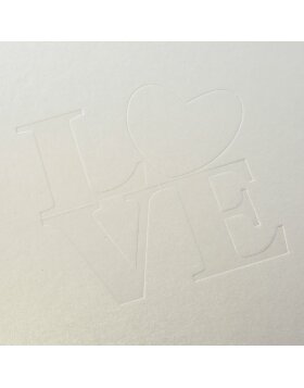 Goldbuch Hochzeitsalbum White Love 30x31 cm 60 weiße Seiten