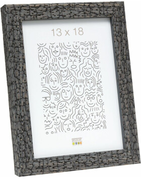 Wooden frame S45RL grey 13x13 cm