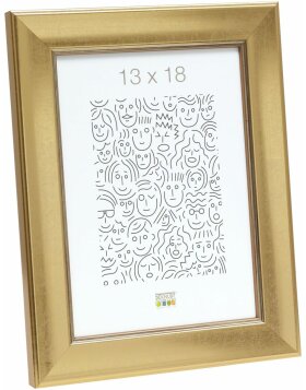 Rama drewniana S45YA1 złota 20x25 cm szkło zwykłe